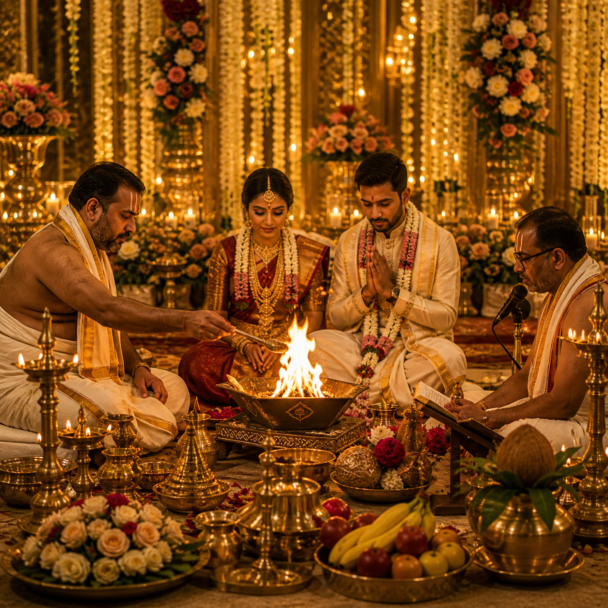 Traditional ceremony arrangement